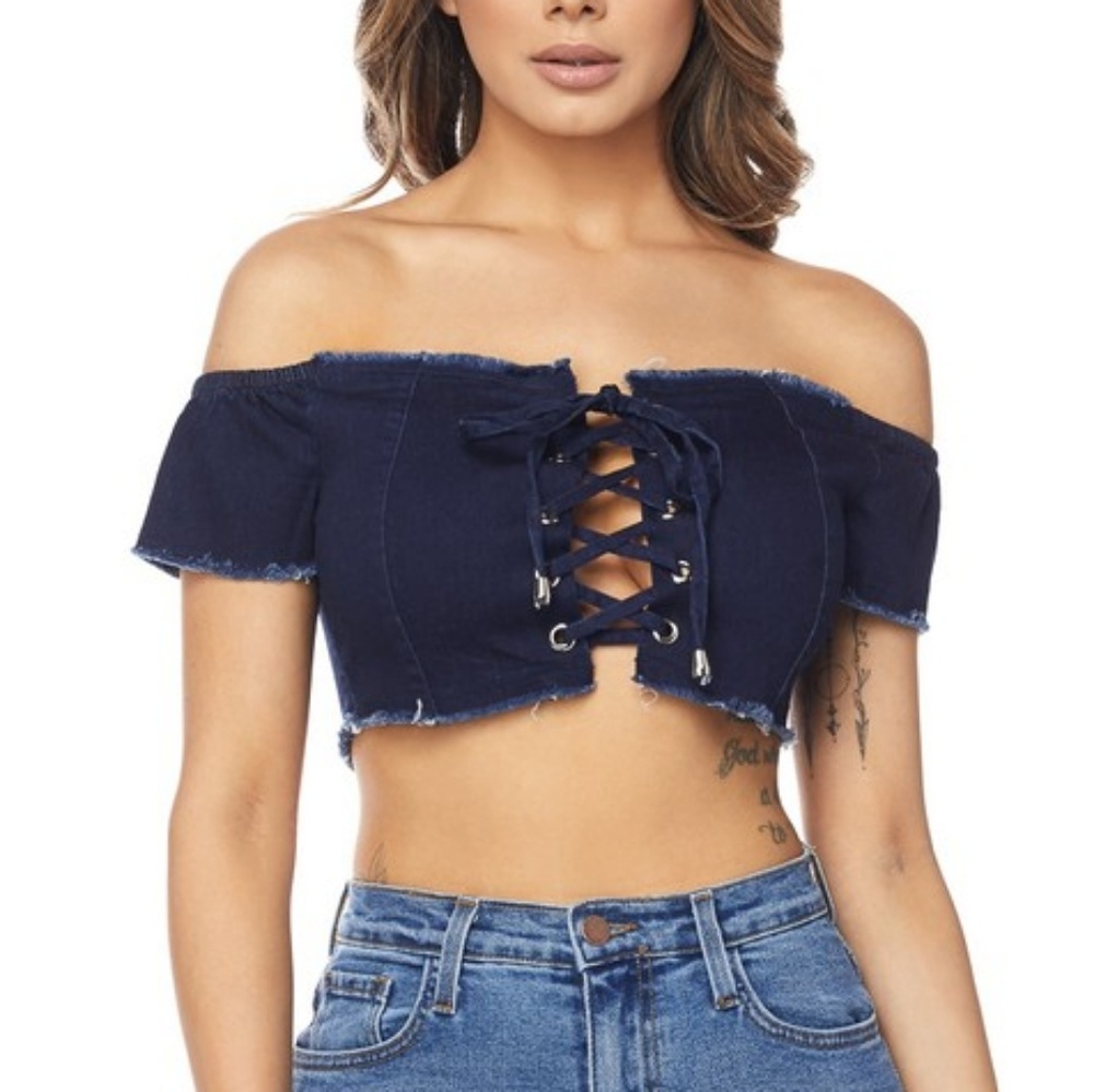 Denim Crop Top